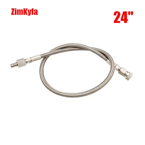 Tuyau de charge tressé en téflon ZimKyfa de 10 pouces, tuyau de remplissage d'air HPA en acier inoxydable, connexion filetée 4500 PSI - Product Image 5