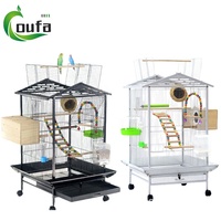 Vente de grandes cages à oiseaux en métal, volières pour perruches, cages et maisons pour animaux de compagnie, cages à oiseaux durables en fil de fer pour perroquets, canaris, oiseaux