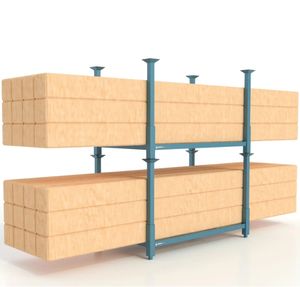 भंडारण के लिए अनुकूलित पाउडर कोटिंग स्टील पैलेट टायर रैक भारी शुल्क धातु ट्यूब - Product Image 1