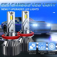 Ampoules de phares LED Canbus 60W sans erreur, taille halogène 1:1, 12V, Faros LED pour H1 H4 H7 H11 9005 9006 9012, lampes de voiture