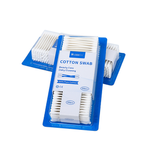 Hisopos de Algodón Desechables de Doble Cabeza Ecológicos, 300 Unidades/Caja, Palitos de Papel, Hisopos de Algodón con Blister - Product Image 4