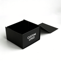 Emballage personnalisé de haute qualité avec logo imprimé, grand format, noir mat, pliable, magnétique, emballage en papier personnalisé avec logo, boîte de haute qualité