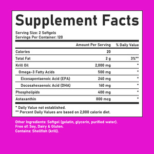 Service de Marque Blanche Huile de Krill de l'Antarctique 240 Gélules Souples Complément Alimentaire Soutient l'Immunité la Santé Cellulaire et la Vitalité - Product Image 2