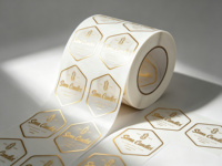 Autocollants personnalisés de qualité supérieure en feuille d'or transparente - Étiquettes autocollantes transparentes en PET pour bougies, cosmétiques et parfums d'intérieur