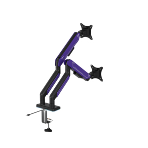 Ergotek tốt nhất RGB chơi game máy tính màn hình kép cánh tay VESA màn hình đứng cho bàn gắn kết cơ bản 2 màn hình Bracket chủ - Product Image 3