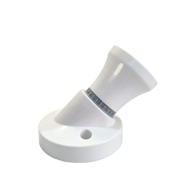 Douille de lampe inclinée 2-en-1 E27 B22 en bakélite blanche, 45° °   Applique murale et plafond inclinée pour éclairage