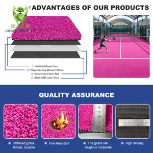 Césped Sintético para Pista de Pádel de 12 mm de Altura de Pelo y 9000 Dtex, Alfombra de Césped Sintético para Campi Da Padel, para Clubes y Instalaciones Comerciales - Product Image 4