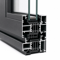 Ventanas Abatibles Horizontales Modernas de Aluminio con Puente Térmico, Vidrio Templado, Certificación Energy Star, Personalizadas de Fábrica para Villas y Hoteles