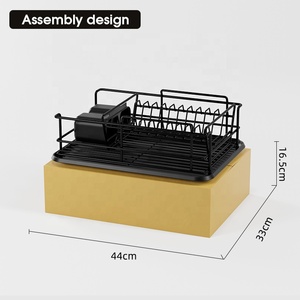 Tùy Chỉnh Hai Lớp Chống Gỉ Đa Chức Năng Tủ Bếp Kim Loại Dây Phụ Kiện Món Ăn Tấm Khô Giá Kệ Lưu Trữ Tổ Chức - Product Image 3