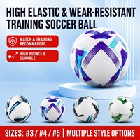 Ballon de football personnalisé en gros, tailles 1, 2, 3, 4, 5, thermocollé, pour match et entraînement, en PU imperméable, avec logo OEM, ballon officiel 2026