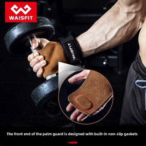 Guantes <span class=keywords><strong>de</strong></span> cuero con correa <span class=keywords><strong>de</strong></span> asistencia para fitness, protección <span class=keywords><strong>de</strong></span> palma, agarre antideslizante y resistente al desgaste para dominadas, soporte <span class=keywords><strong>de</strong></span> <span class=keywords><strong>muñeca</strong></span> para adultos, <span class=keywords><strong>ejercicio</strong></span> en barra única - Product Image 3