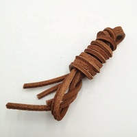 Lacets ronds unisexes en cuir de vache véritable de haute qualité, faible MOQ, colorés, avec longueur réglable de 60 à 230 cm pour bottes et chaussures de randonnée
