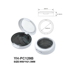 Blush Powder <b>Compact</b> Case with ABS Mirror Shape Custom Color Logo Outer Design Original Material Free Sample Available <b>Makeup</b> - Product Image 6