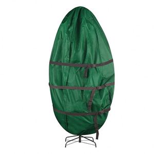 Dark Green Oxford Christmas Tree Protector Storage <b>Bag</b> Upright Windproof and Rainproof for Indoor Living Room Use - Product Image 1