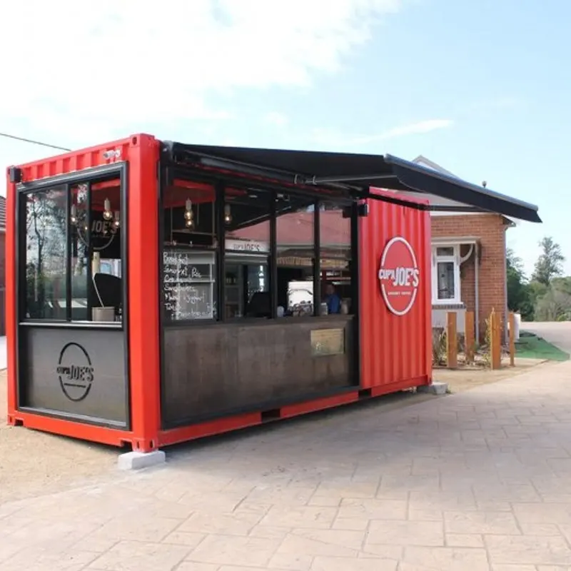 Nouveau conteneur modulaire de café, petite capacité de 20 pieds, pour cuisine et café, bespoke