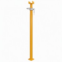 Étai de coffrage réglable en acier jaune haute résistance, résistant à la corrosion, avec plaque supérieure et tube interne coulissant, pour dalle de béton, usage hôtelier