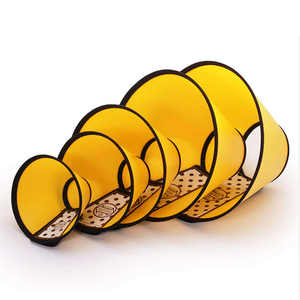 Venta al por mayor de lujo ajustable de plástico perro collares de liberación rápida mascota seguridad rayas bufanda decoración disponible en blanco amarillo - Product Image 4