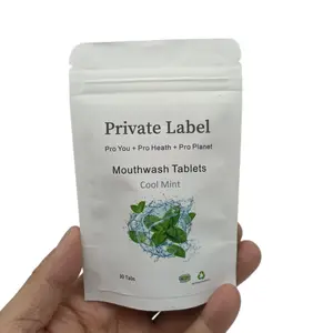 Solid Toothpaste Tablets Chewable Mouthwash Tablets With Private Label