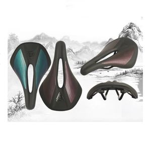 <span class=keywords><strong>Selle</strong></span> <span class=keywords><strong>de</strong></span> vélo <span class=keywords><strong>de</strong></span> course légère et respirante, bicolore, creuse, absorbant les chocs, durable, imperméable, pour <span class=keywords><strong>VTT</strong></span> et route - Product Image 1
