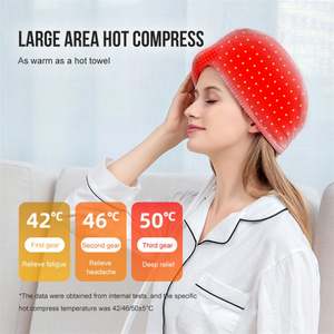 New Arrival Beige Rechargeable Eye <b>Massager</b> Carbon Fiber Heating <b>Head</b> Adjustable Five Temperature Multi-purpose Household - Product Image 3