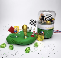 Boîte de rangement en plastique transparent double face PET, écologique, avec couvercle coulissant, personnalisable, pour bac sensoriel, pâte à modeler, slime, aliments