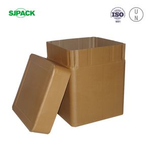 Tambor Cuadrado Marrón SJPACK de 15 Galones para Polvos Químicos, con Tapa Plana y Base Uniforme, Apilable, Diseño de Dos Piezas, Incombustible - Product Image 2