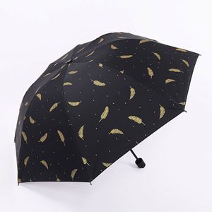 Paraguas de Bolsillo Plegable de 6 Varillas, Mini, para Viaje, con Estuche, Protección UV, Pequeño, Ideal para Regalo - Product Image 4