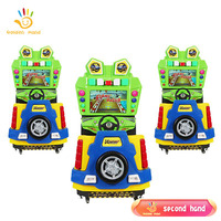 Simulateur de course vidéo pour enfants Golden Hand Green Frog Flame Racer, jeu à monnayeur, pour les plus de 8 ans, avec logo/graphisme personnalisé