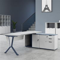 Poste de travail Mobilier de bureau Modulaire en gros en bois Directeur exécutif Table de bureau Table de direction Bureau
