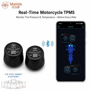 Sistema de Monitoreo de Presión de Neumáticos para Motocicleta, <span class=keywords><strong>Precio</strong></span> de Fábrica, Sensor de Neumáticos TPMS, Sensor TPMS para Teléfono Android IOS, Aplicación TPMS - Product Image 1