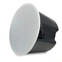 Haut-parleur de plafond sans cadre 6,5'' 80W 100V 2 voies ABS pour conférence et usage commercial FYC-680C 50Hz-18KHz avec tweeter à dôme en soie