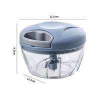Presse-ail manuel en plastique avec lame en acier inoxydable - Hachoir à ail multifonction, mini hachoir, broyeur