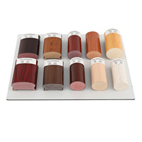 Mains courantes en PVC de peinture de grain de bois de couleur unie balustrades d'escalier incurvées rondes conception de garde-corps d'escalier