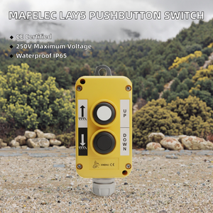 Interruptor de Botón y Palanca <span class=keywords><strong>Mafelec</strong></span> LAY5-EPB22 1NO 10A 250V IP65 CE con Magnético y Cable, Vida Útil Mecánica de 30000 Ciclos - Product Image 2