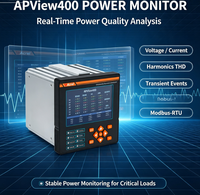 Analizador de Calidad de Energía Certificado Acrel APView400/IEC61850 Clase A, Modbus-rtu/modbustcp/servidor web, Muestreo de Forma de Onda