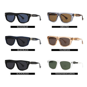 Custom Logo 2026 Vintage Unisex Big Frame Square <b>Sun</b> Glasses UV400 <b>Shades</b> Polygon Polarized Sunglasses for Men Women - Product Image 5