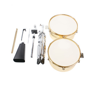 Timbales et clochettes en métal durables de qualité supérieure avec support, ensemble de tambours de <span class=keywords><strong>samba</strong></span> 13 pouces 14 pouces, <span class=keywords><strong>percussion</strong></span> latine - Product Image 6