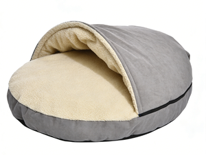 Cama Básica para Mascotas con Cubierta Extraíble Tipo Cueva, de Franela, Algodón y Felpa, Cálida y Cómoda - Product Image 2