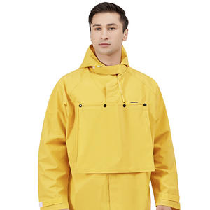 Ensemble de vêtements de pluie en polyester PVC pour hommes Super Factory, jaune, imperméable, combinaison de travail pour le camping en plein air, personnalisable - Product Image 2