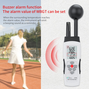 WBGT Warmte-indexmeter Zwarte bal Temperatuur-vochtigheidstester Preventie van zonnesteek - Product Image 4