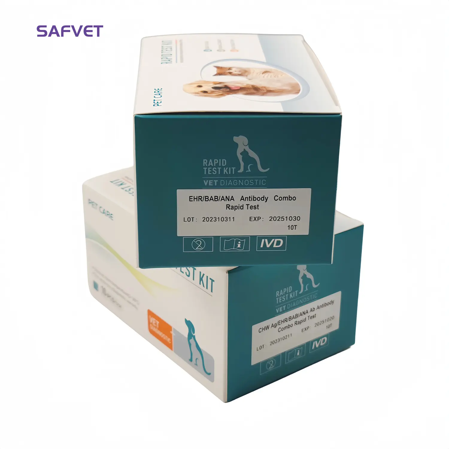 Leishmania canina (Lsh) Ehrlichia Anaplasma anticorpo parassiti rapido Canis Test Kit per cane