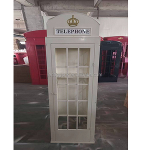 LEDA Moderna Cabina Telefónica Metálica Blanca/Personalizada, Estación de Mensajes, Soporte para Libro de Visitas, Letrero de Bienvenida, para Recepción y Eventos, Novedad - Product Image 3