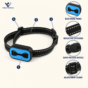 Collar <span class=keywords><strong>de</strong></span> Adiestramiento Antiladridos <span class=keywords><strong>para</strong></span> <span class=keywords><strong>Perros</strong></span>, Collar <span class=keywords><strong>de</strong></span> Control <span class=keywords><strong>de</strong></span> Ladridos con Sensor <span class=keywords><strong>de</strong></span> Vibración, Correa Reflectante Ajustable <span class=keywords><strong>para</strong></span> <span class=keywords><strong>Perros</strong></span> Pequeños y Medianos - Product Image 3