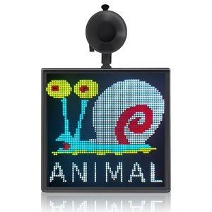 Độ phân giải cao RGB màu phía sau cửa sổ năng động dẫn xe hiển thị bé trong Xe Cảnh Báo tin nhắn dẫn đăng ký Wifi lập trình - Product Image 3