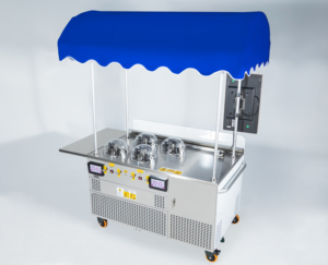 Extérieur 4 bacs NSF certificat CE Miles Galaxy pro 4 saveurs crème glacée gelato cart gelato cart food shop gelato machine à crème glacée - Product Image 4