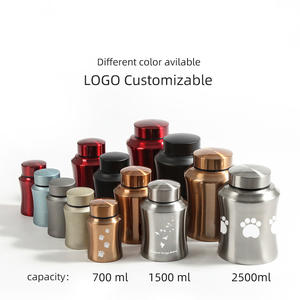 جرة معدنية من الفولاذ المقاوم للصدأ على الطراز الأمريكي لحفظ رماد الحيوانات الأليفة مثل الكلاب والقطط، متوفرة بالجملة - Product Image 5