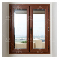 Diseño Gráfico de Ventanas de Madera de Teca, Ventanas de Madera Revestidas, Ventana de Madera con Apertura Exterior