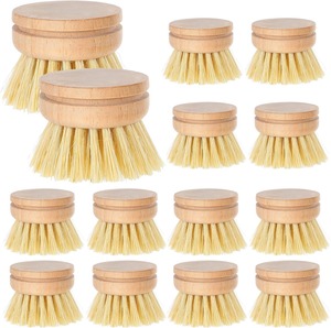 Replacement Brush Heads for Eco Dish Brush interchangeable Soft Bristle Refills Natural Dish Scrubbers for <b>Kitchen</b> - Product Image 4