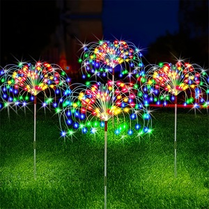 Solar Led <strong>Light</strong> 3D DIY Firework Stake <strong>Light</strong> for Garden <strong>Pathway</strong> Landscape Holiday Party <strong>Christmas</strong> Lawn Security Outdoor Decor - Product Image 1