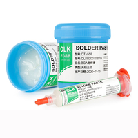 Pâte à souder BGA sans nettoyage Boule de protection de l'environnement Flux de pâte à souder Bouteille de 100g Flux de seringue de 10g pour le soudage des installations de soudage